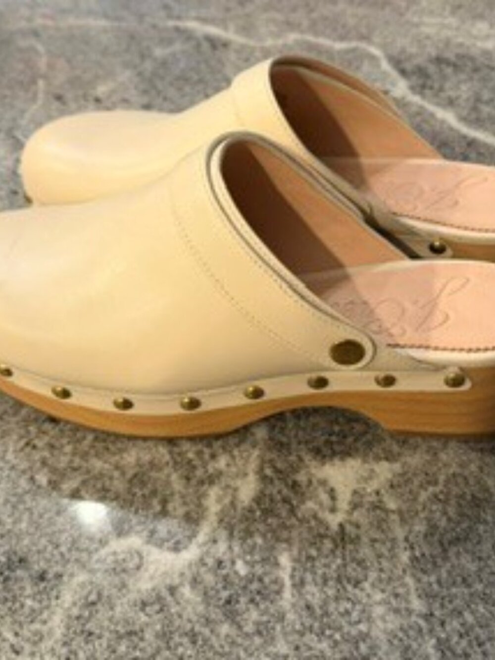 J. Crew Convertible Leather Clog - Ivory